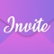 Invitation Maker allows you to send custom online invitations directly to your friend's mailbox or through social media