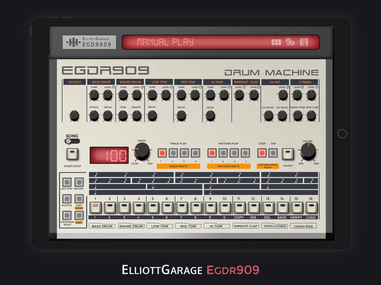 Screenshot 4 of EGDR909 - 909 Drum Machine