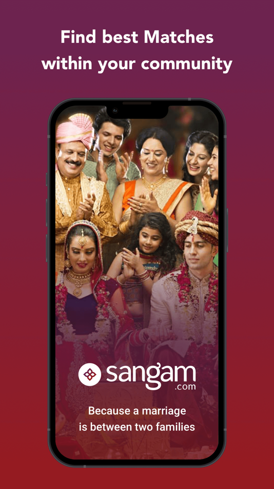 #1. Sangam.com - Matrimonial App (iOS) 由: People Interactive (I) Pvt. Ltd.