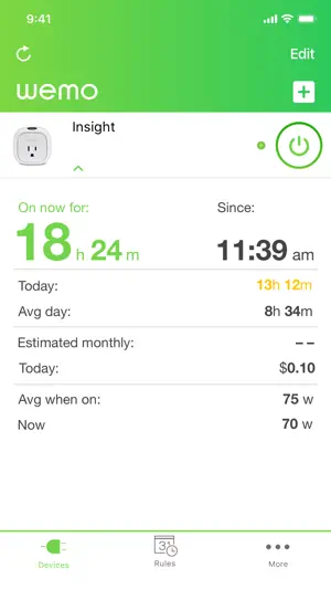 Wemo screenshot 2