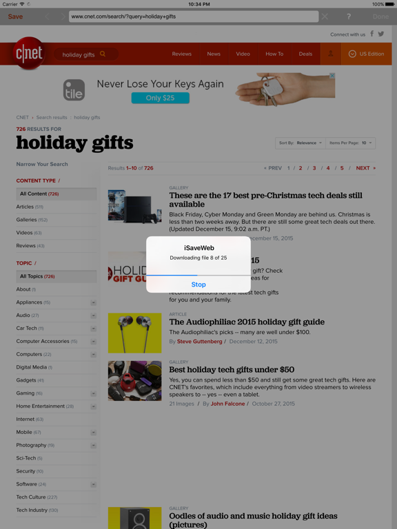 Screenshot #5 pour iSaveWeb - web saving tool