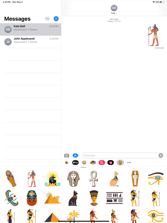 Screenshot #4 pour Ancient Egypt Gods Stickers