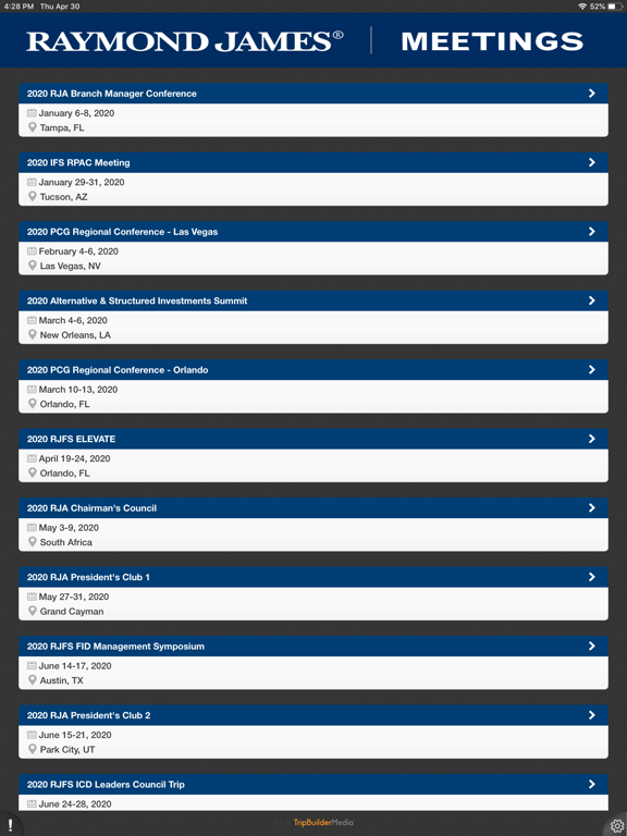 Screenshot #5 pour Raymond James Meetings