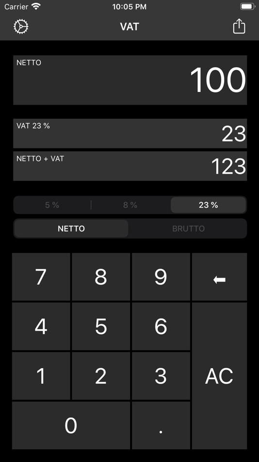 #2. VAT Calculator $ (iOS) 由: Zbigniew Osada