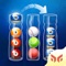 Sort balls into tubes with hints - it's a smooth, fast, relaxing, and free-ball sort puzzle game