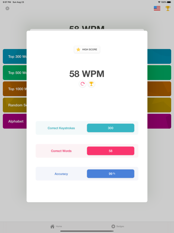 Screenshot #6 pour Speed Typer: WPM Typing Tests