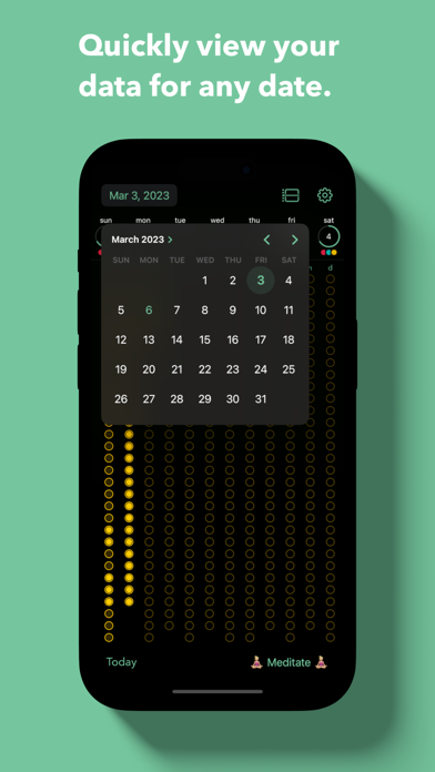 Goal Streak Calendar Screenshot