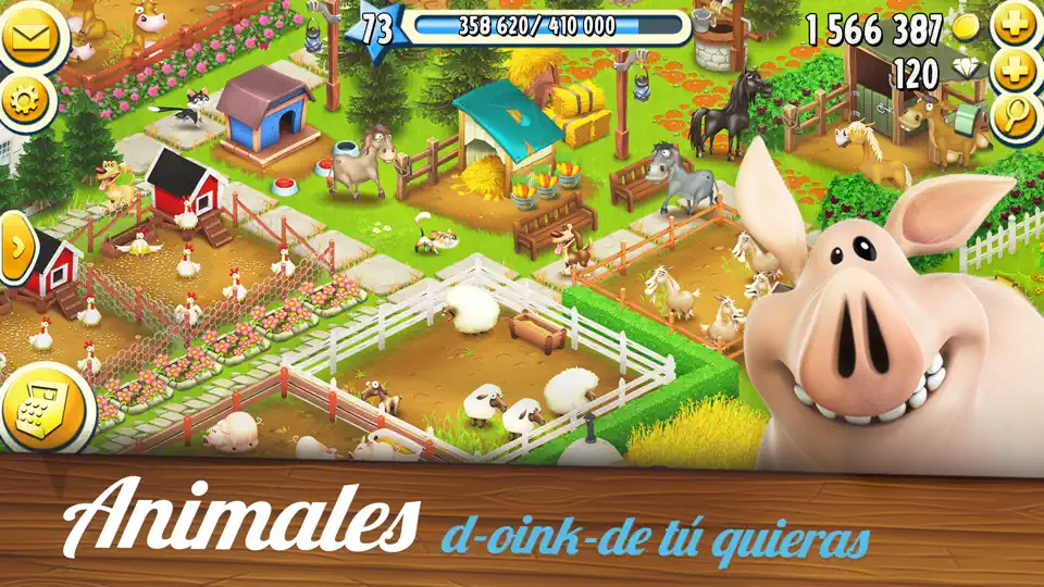 Captura de pantalla de Hay Day en iPhone 3