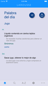Larousse Spanish Advanced screenshot