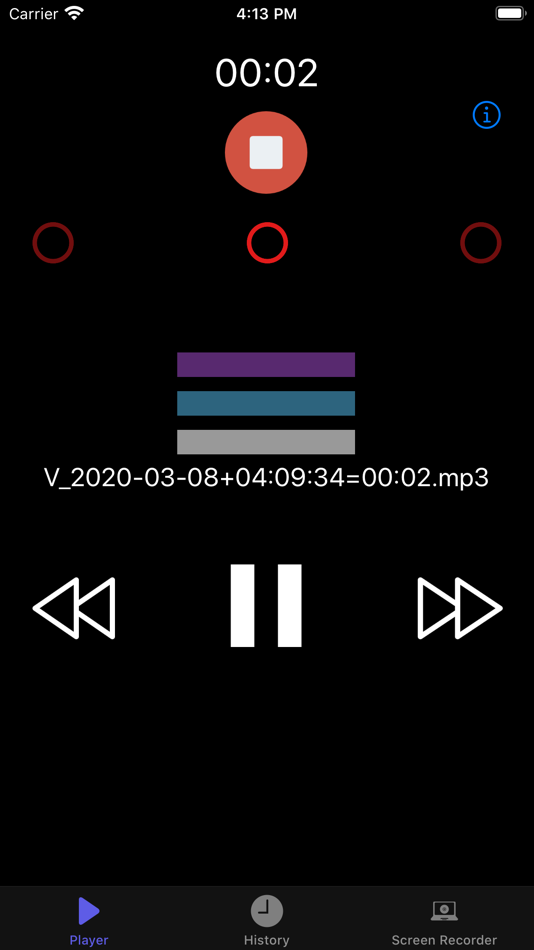 #2. Voice Recorder,Screen Recorder (iOS) Podle: Milad Fakhr