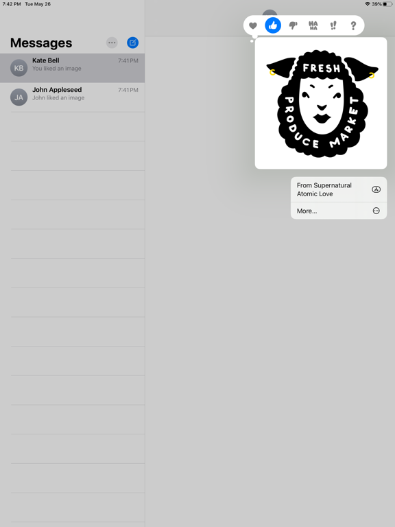 Supernatural Atomic Love iPad screenshot 1 - Stickers app