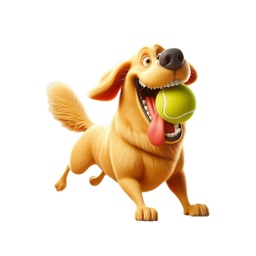 Golden Retriever Ball Stickers