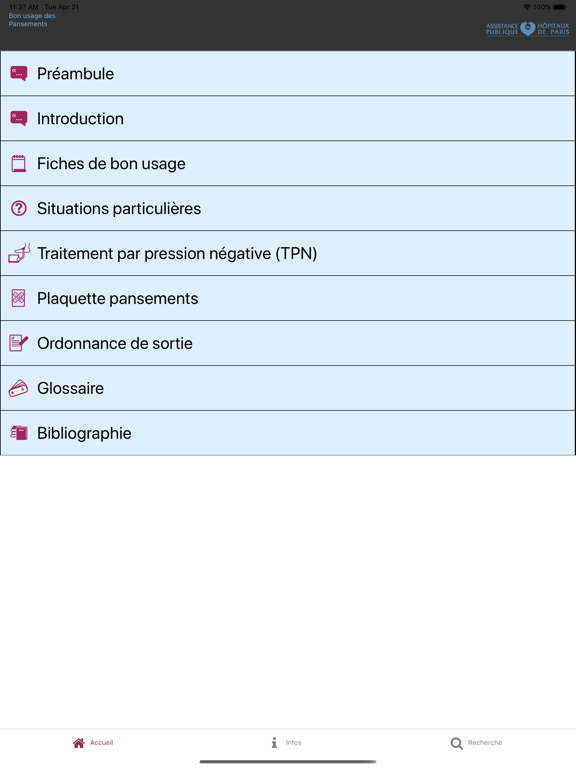 Screenshot #5 pour Reco Pansements AP-HP
