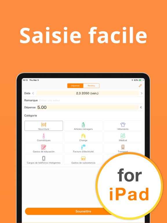 Screenshot #5 pour Livre de comptes & dépenses