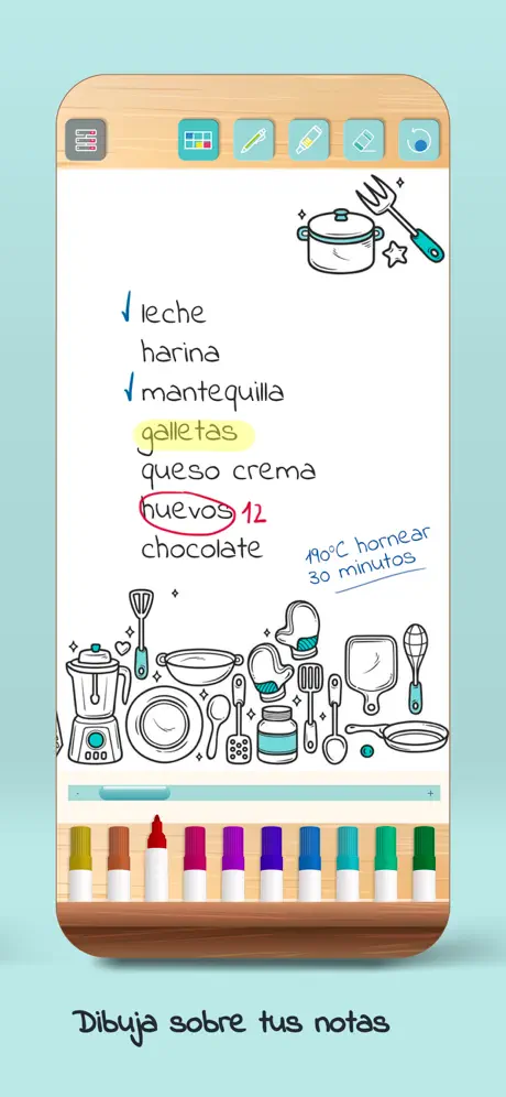 Bloc de  Notas – apuntar ideas