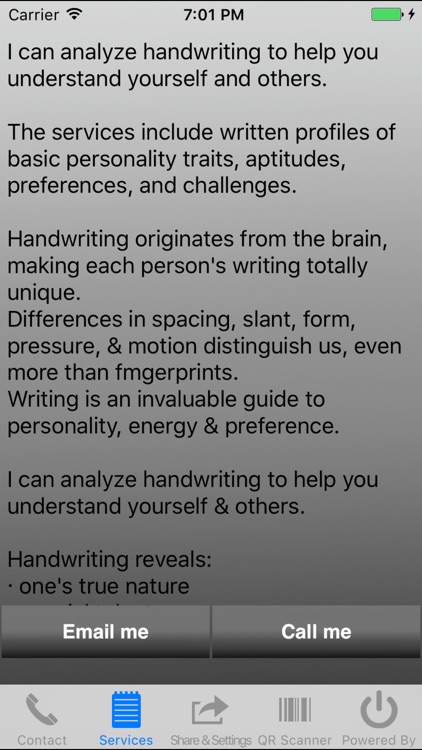Handwriting Analysis by Dave