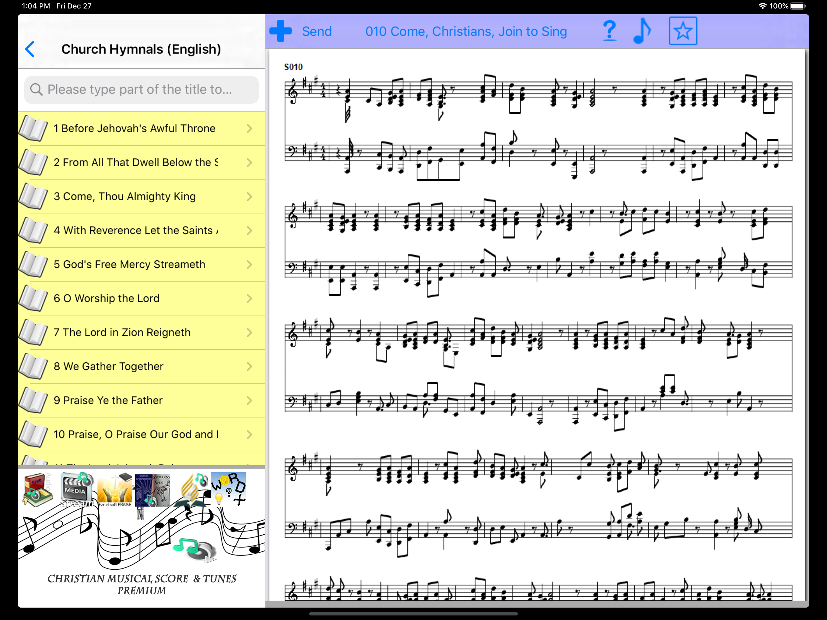 Christian music Score Premium screenshot 8