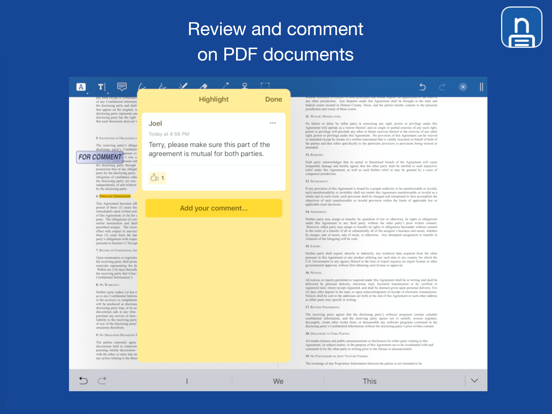 Notate PDF for Intune iPad screenshot 8 - Business app