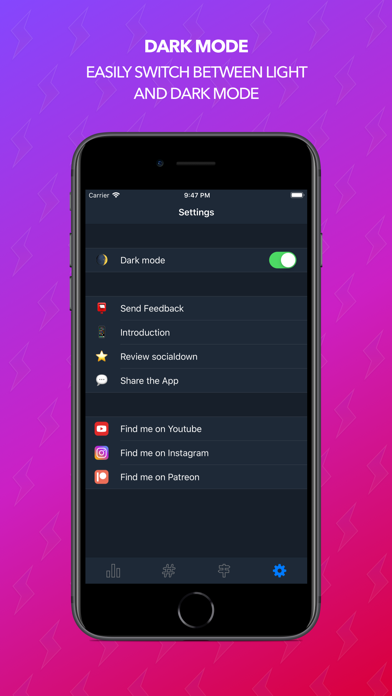 socialdown - hashtag manager iPhone screenshot 6 - Productivity app