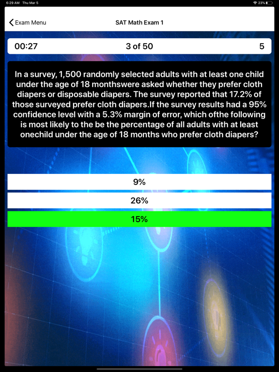 SAT Exam Prep 2025-2026 iPad screenshot