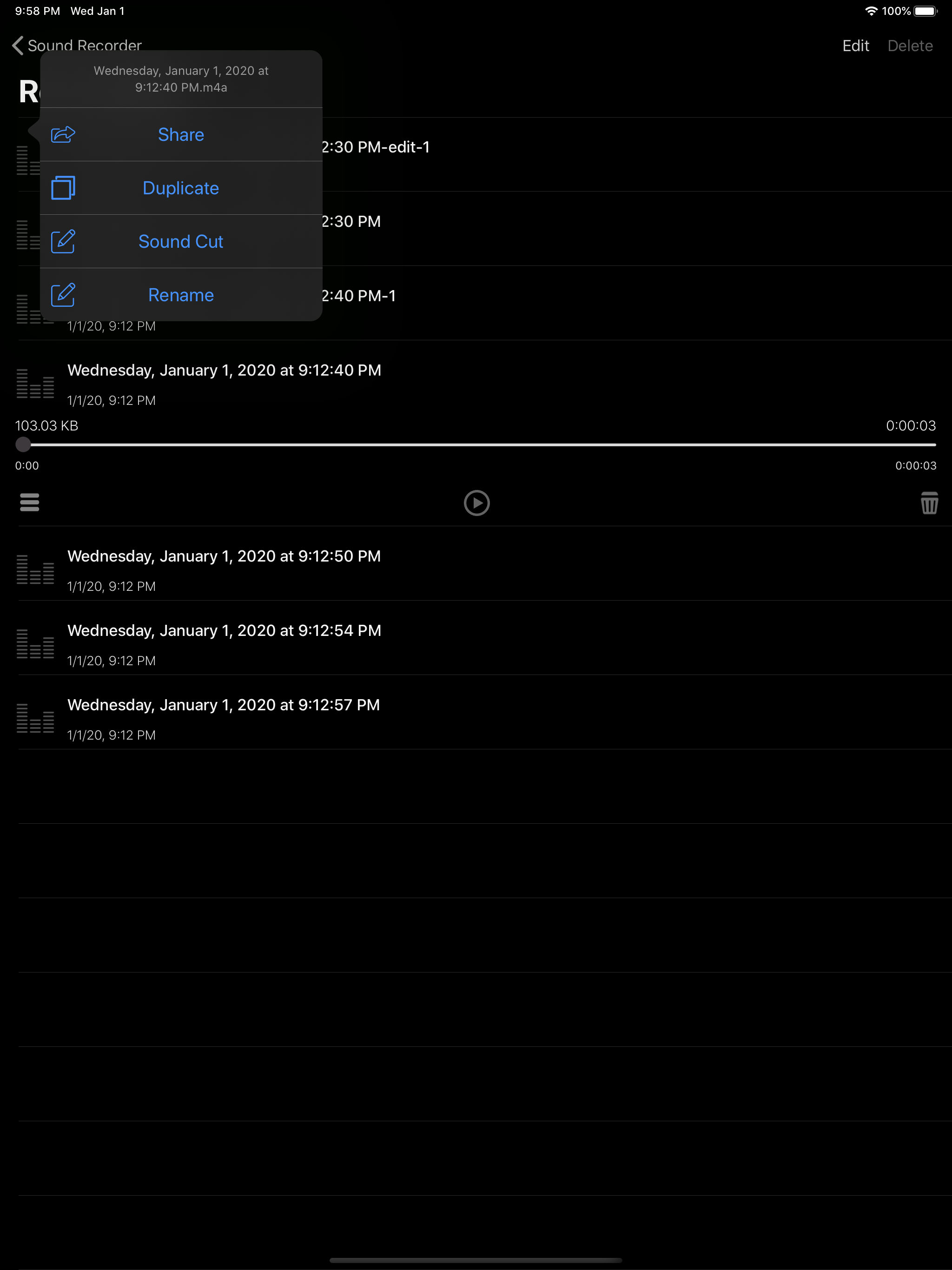 Sound recording recorder