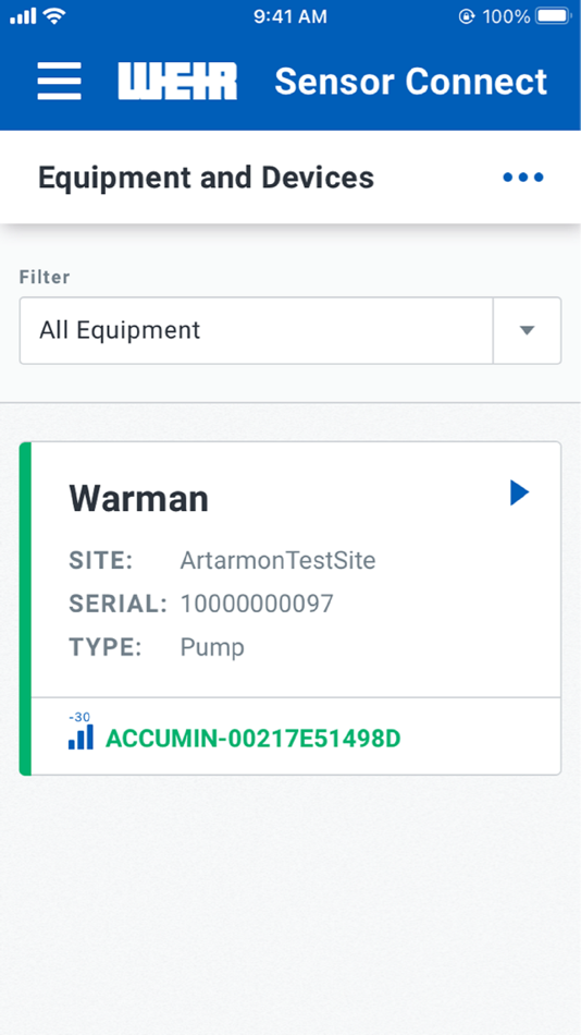 #3. Sensor Connect (iOS) 由: The Weir Group PLC