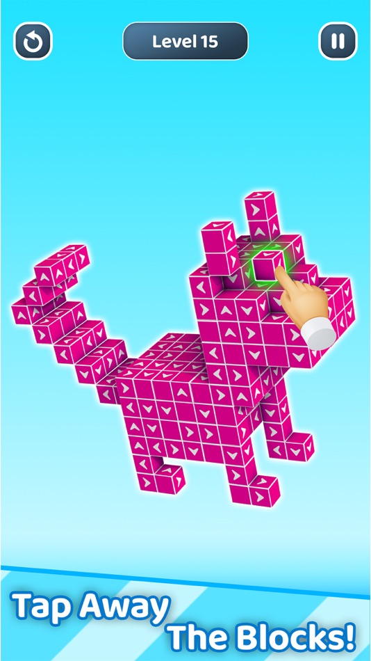 #4. Tap Away 3D Block Puzzle Fun (iOS) 由: Qaisar Rehman