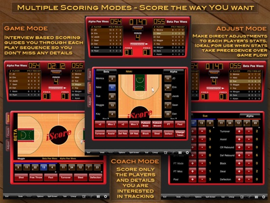 Screenshot #4 pour iScore Basketball Scorekeeper
