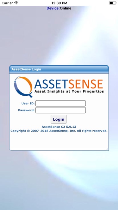 Screenshot #1 pour AssetSense C2