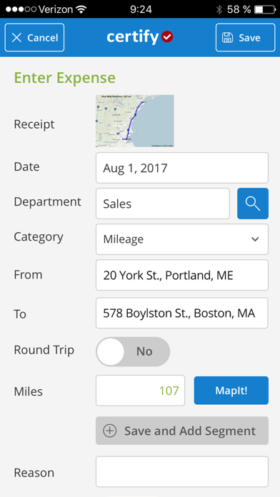 Emburse Professional Screenshot