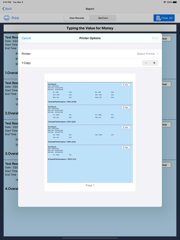 Typing Value Money US iPad screenshot