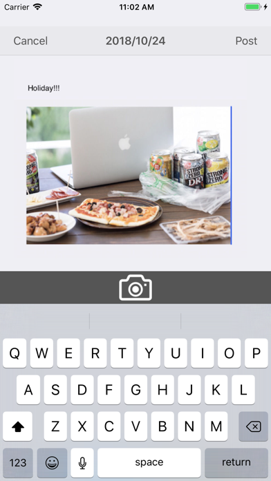 Screenshot #2 pour Simple photo diary app -Nikky-