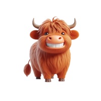 Happy Highland Cow Stickers logo