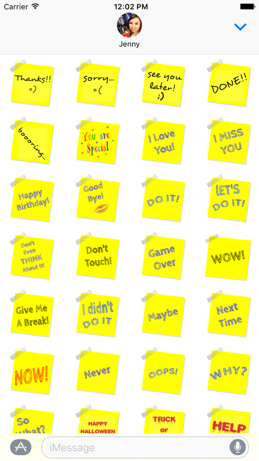 #2. Sticky Notes for iMessage (iOS) 게시자: Happy Team Labs