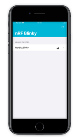 nRF Blinky screenshot