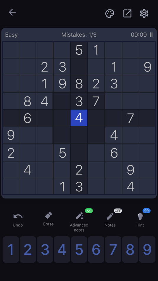 #6. Sudoku Puzzle - Brain Games (iOS) 来自: Guru Smart Holding Limited