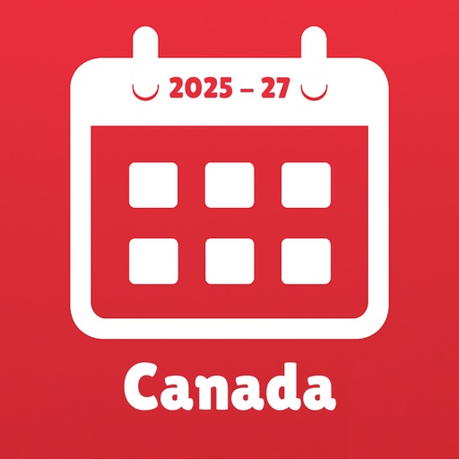 Canada Calendar 2025 - 2027