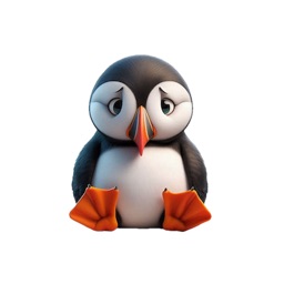 Sad Puffin Stickers