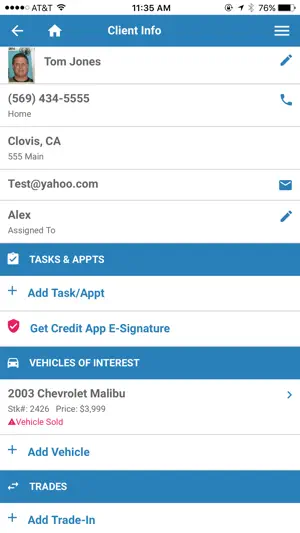 ASN CRM screenshot 1