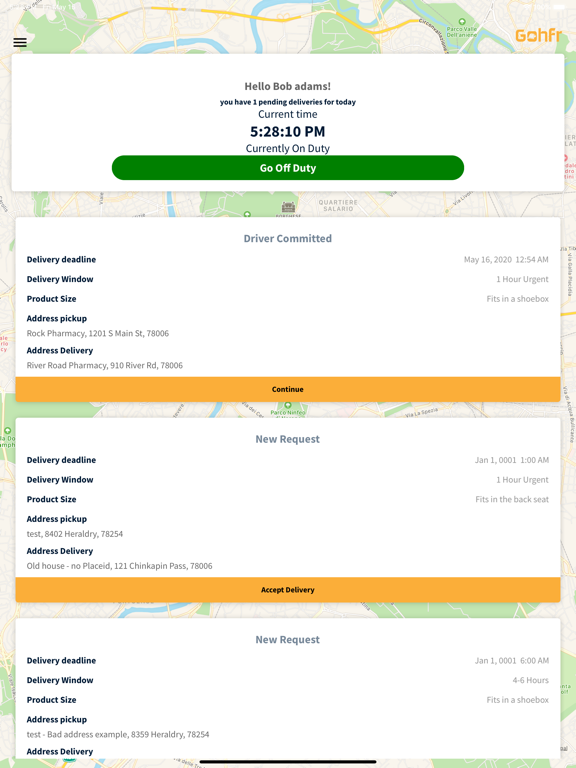 Gohfr iPad screenshot 3 - Business app