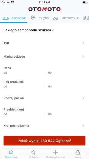 OTOMOTO.pl: Car Marketplace screenshot 1
