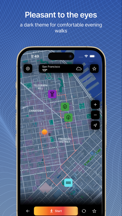 Walking Route App Screenshot