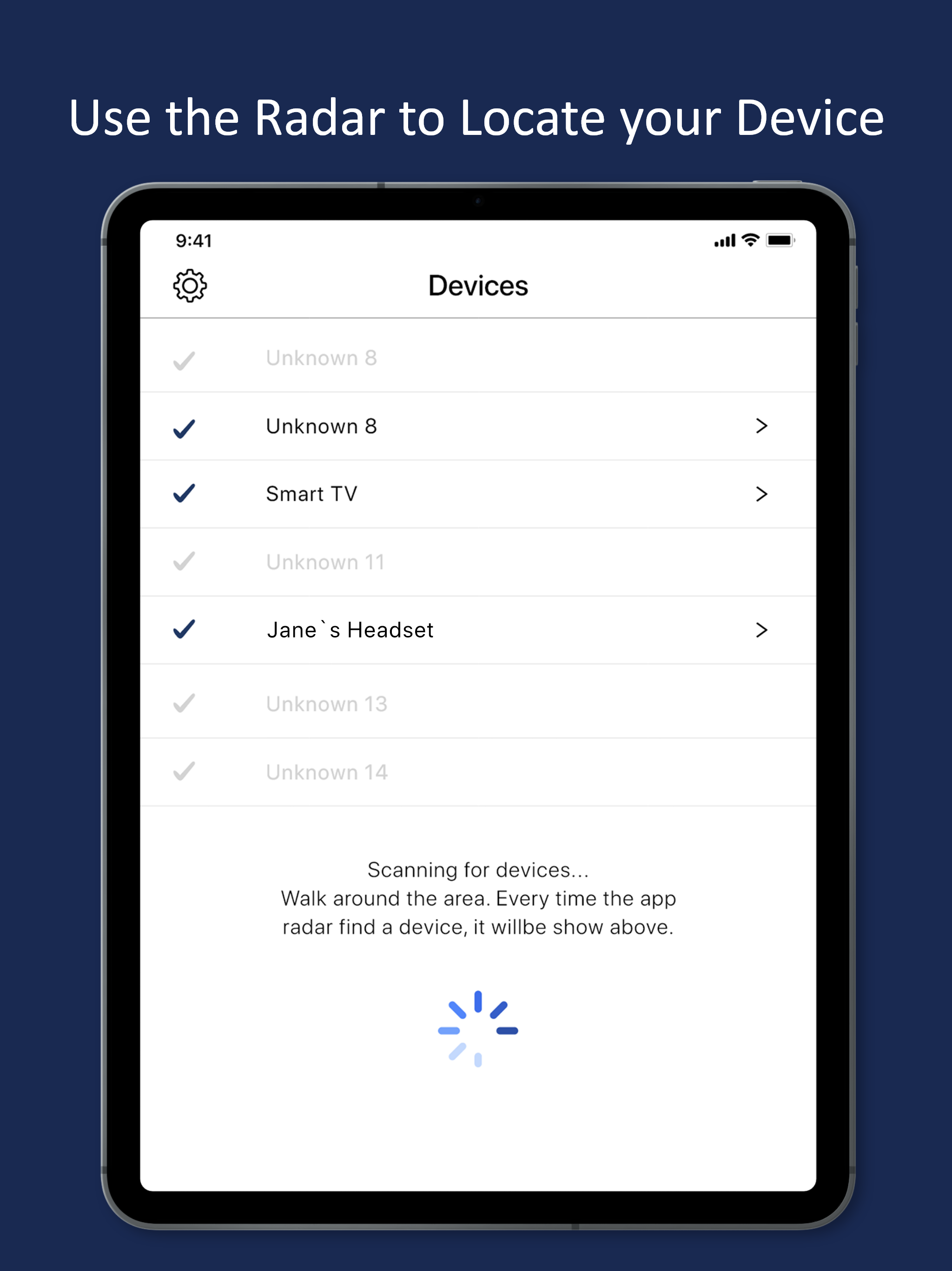 Find my Bluetooth Device App