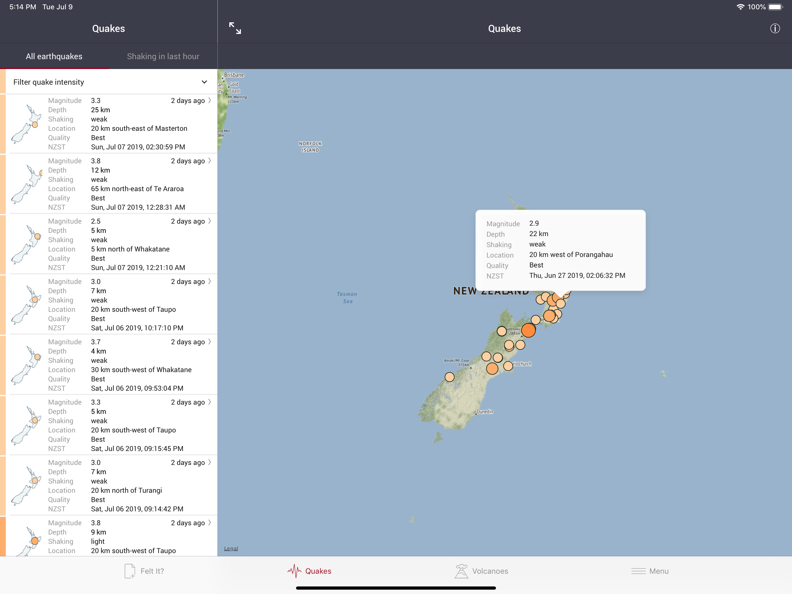 GeoNet Quake
