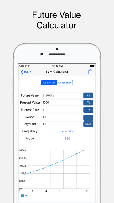 Screenshot #3 pour BA Financial Calculator Plus