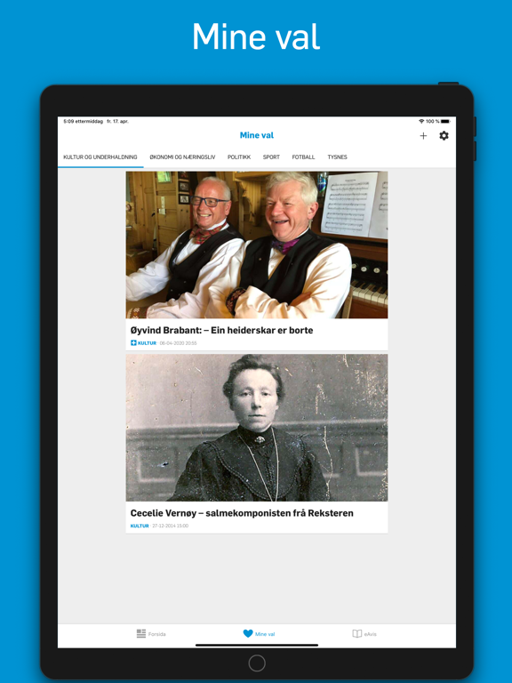 Tysnes iPad screenshot 4 - News app