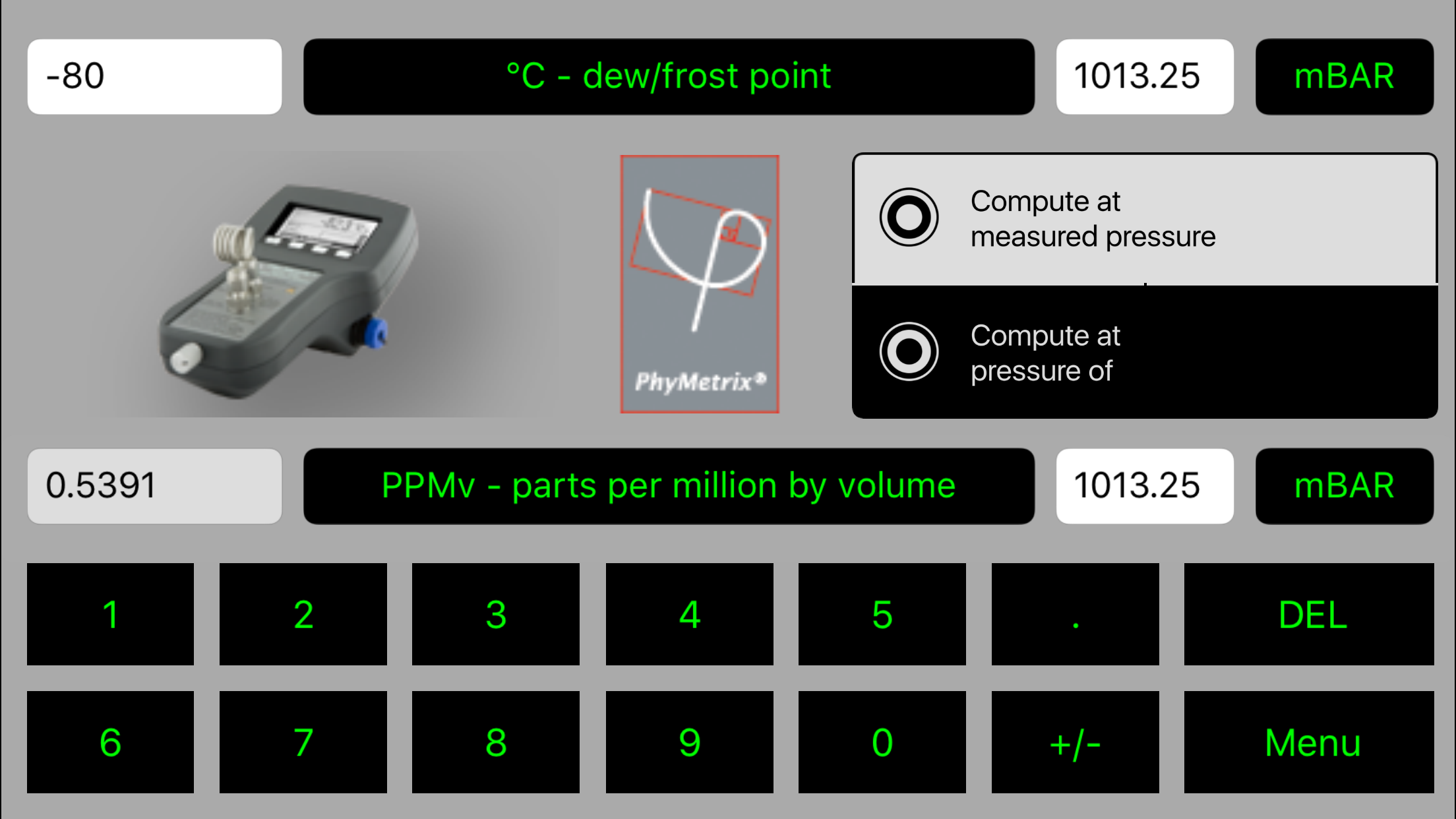 Phymetrix Calculator