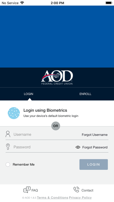AOD Card Controls Screenshot