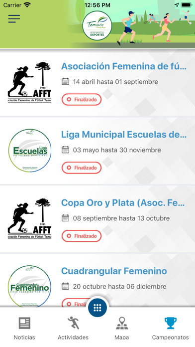 Deporte Municipal Temuco Screenshot