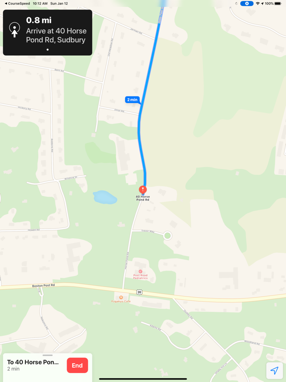 CourseSpeed iPad screenshot 7 - Navigation app